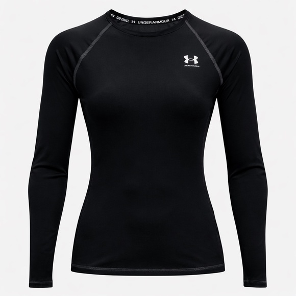 NWT Under Armour Iso-Chill Team Long Sleeve Compression Shirt Black Size S - Picture 3 of 9